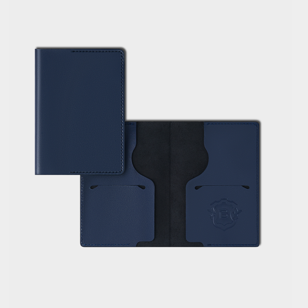 ОБЛОЖКА ДЛЯ ПАСПОРТА тёмно-синий