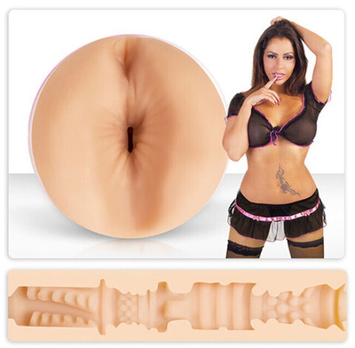 Двухсторонний мастурбатор вагина-анус "ФлешНаш" Елена Беркова (Цвет: телесный)