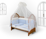 Арт.77777 Набор в детскую кроватку для новорожденных оптом - *АВ* Шторы Короля 6пр