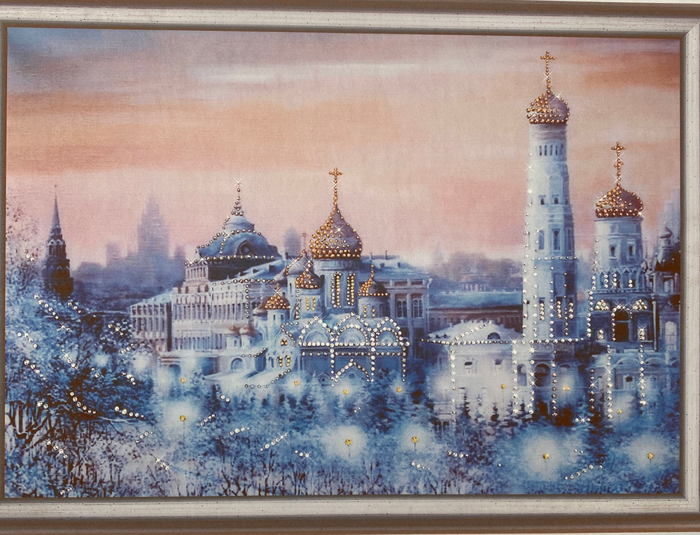 Картина со стразами КС-085 Соборная площадь 303х420мм