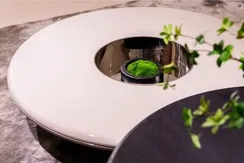 Журнальный столик Hatt, Ø120х24 см, белый