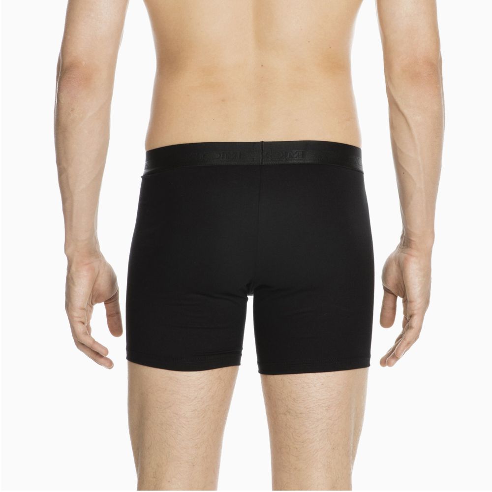 Мужские трусы боксеры удлиненные черные HOM HO1 Long Boxer Briefs HO1 359519_400004