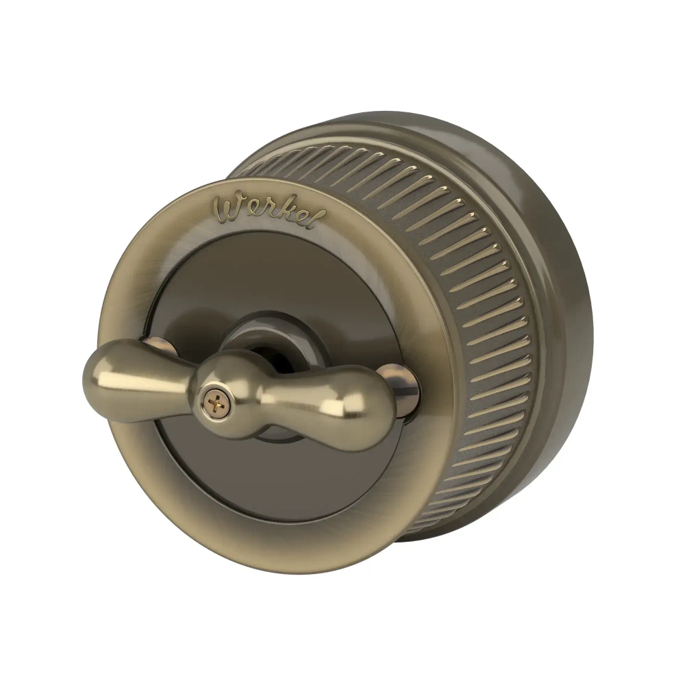 Переключатель/выключатель одноклавишный (бронзовый) Vintage W5712012