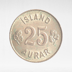 Iceland, 25 Aurar, 1965, XF