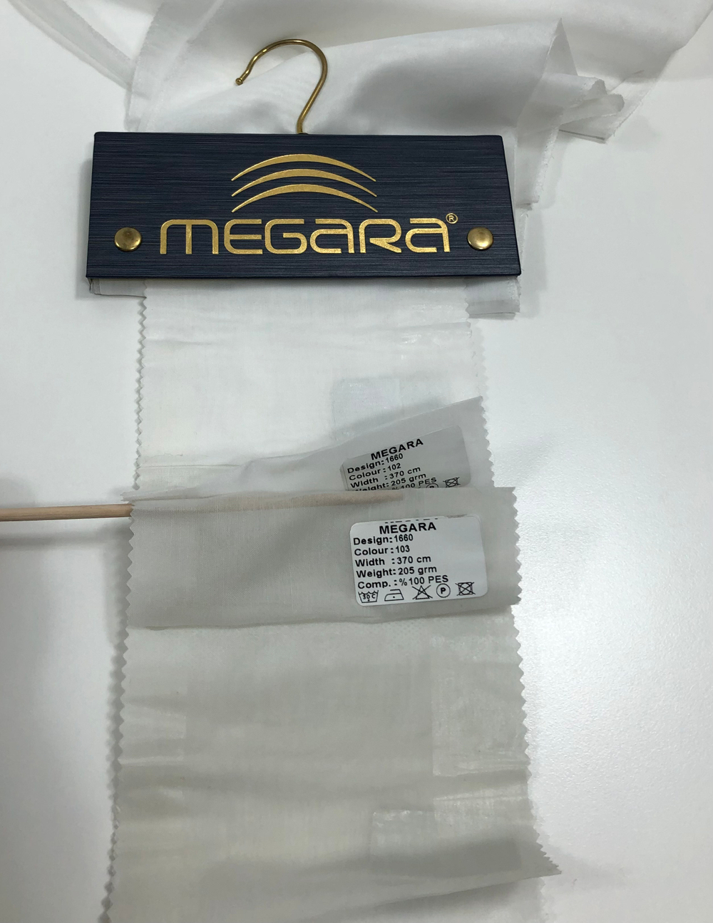 Тюль батист Megara арт. 1660 (высота 370 см, Турция)