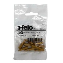 Felo Бита крестовая серия TiN PH 1X25, 10 шт 02201070
