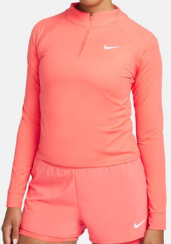 Женская теннисная футболка (dł. Рукава) Nike Court Dri-Fit Victory Top LS W - magic ember/white