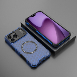 Прозрачный чехол Honeycomb Magnetic Case для iPhone 17 Pro Max