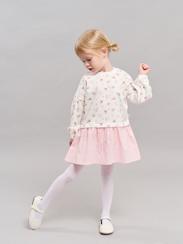 Платье с хлопковой юбкой 