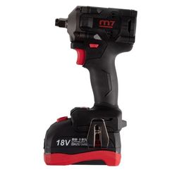 Гайковерт аккумуляторный ударный 1/2", 900 Нм, 18 В, укороченный, 4 предмета, кейс MIGHTY SEVEN DW-4