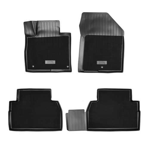 Ковры в салон Norplast/Unidec для Hyundai Santa Fe (2018-)Полиуретан,Черный,5 мест арт.NPA11-C31-530-CM