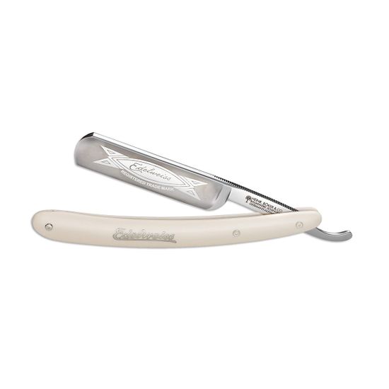 Опасная бритва Boker 140720 Edelweiss 5/8 с клинком из стали (115CrV3) Carbon Steel, рукоять пластик