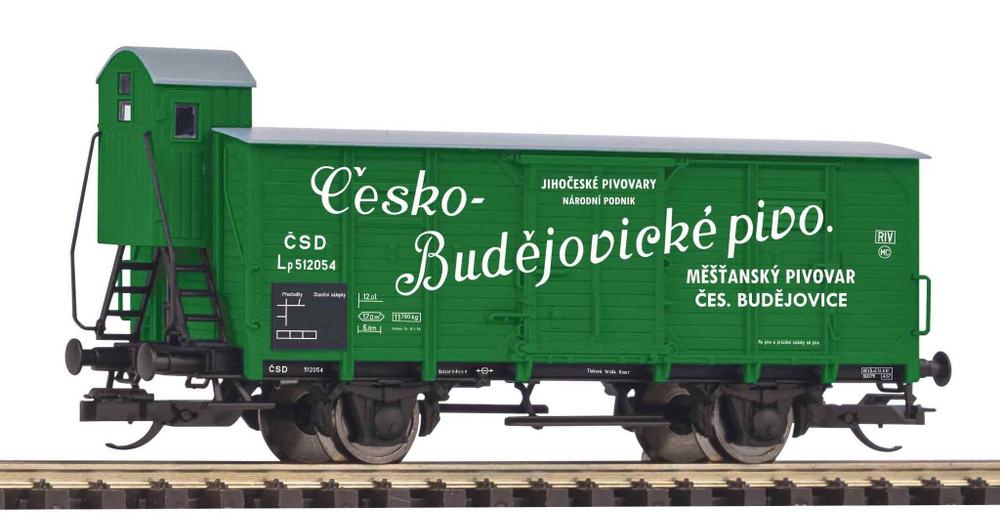 TT Вагон для перевозки пива с тормозной будкой ČSD III