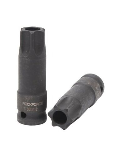 Головка-бита Т100Н с отверстием ударная 1/2'', на пластиковом держателе RockForce##Rock FORCE RF-3073112