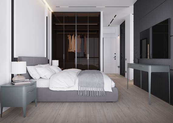 Консоль Type oak 2 ящика ширина 140 см (темно-серый)