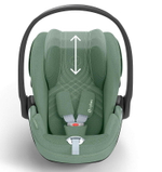 Коляска 3 в 1 Cybex Priam IV Chrome Brown complete и автокресло Cloud T i-Size Leaf Green Plus Mirage Grey