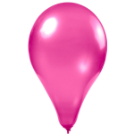 Шар воздушный металлик Alingar, №10, розовый, 100шт/уп, пакет с европодвесом