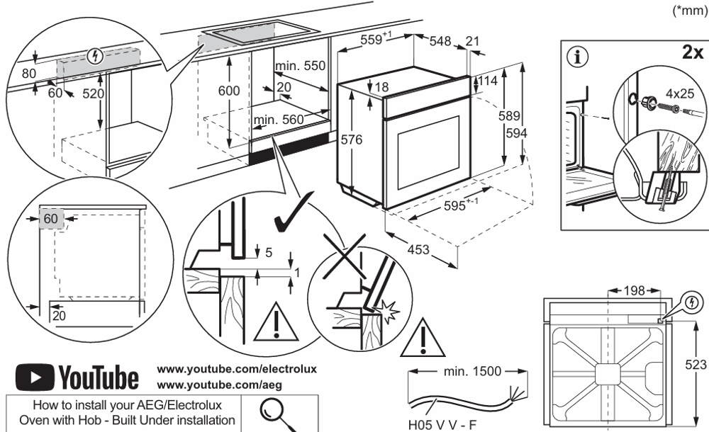 Электрический духовой шкаф Electrolux EOD6P66WX