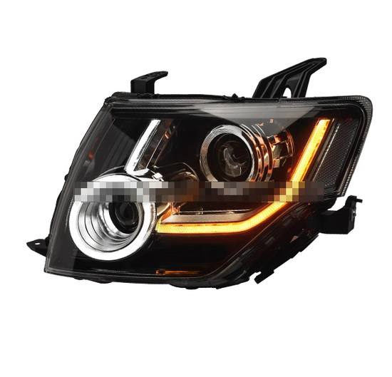 Передние фары Мицубиси Паджеро 4 V93 V97 2006 - 2021 V1 type [Комплект Л+П; Светодиодные; Динамичный поворотник]