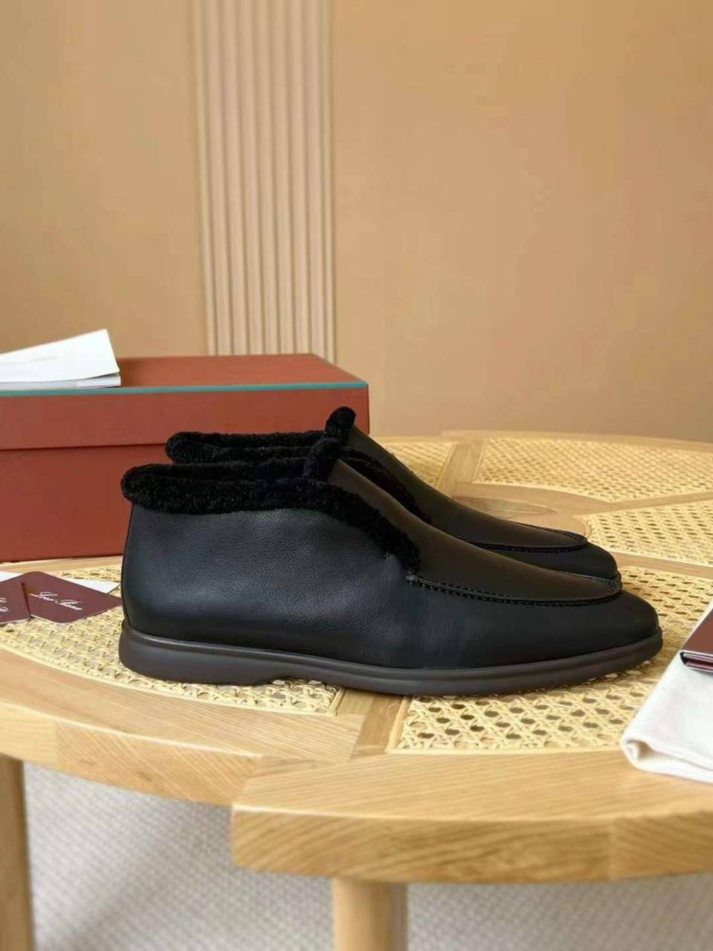 Высокие лоферы Loro Piana