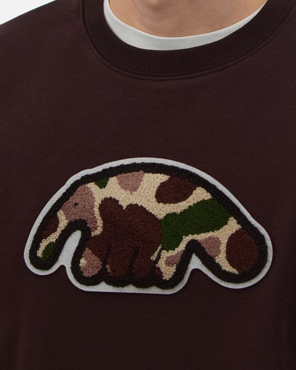 Толстовка Crewneck CamoLogo коричневая - фото 4