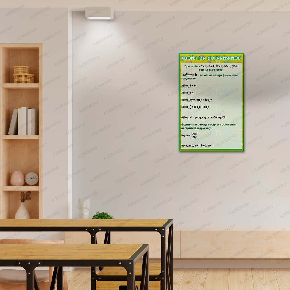 Стенд Свойства логарифмов 1010