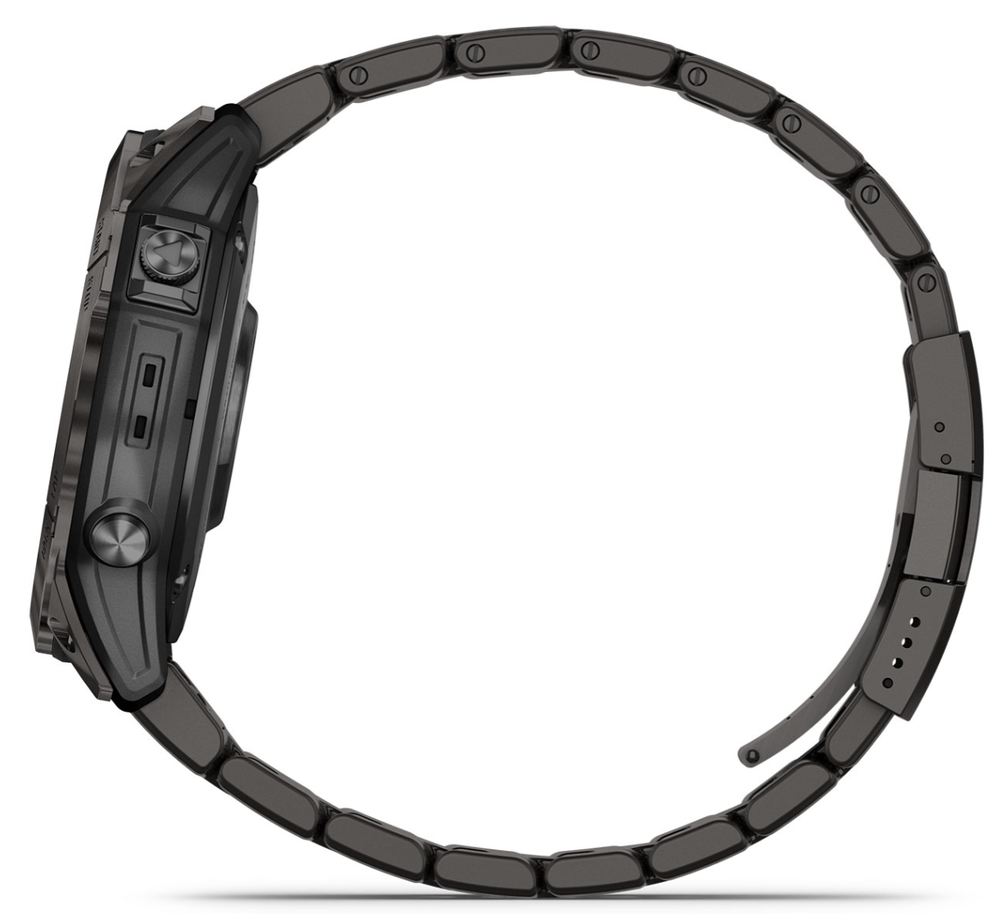 Garmin Fenix 7X Pro Sapphire Solar Edition Титановый угольно-серый корпус с DLC-покрытием и титановым браслетом