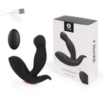 Черный вибростимулятор простаты MEGATRON-RCT с пультом ДУ (Цвет: черный)