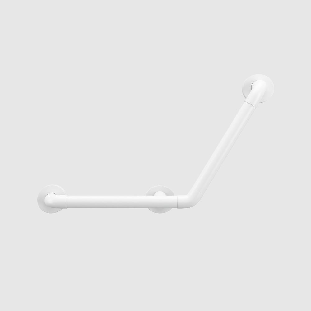 Поручень угловой 135º нерж. сталь NOFER 15161.W белый