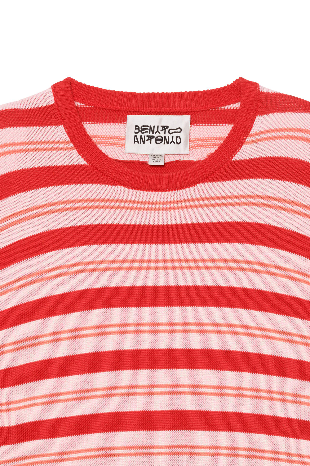 ZARA X BENITO ANTONIO СВИТЕР ИЗ СМЕСОВОГО ХЛОПКА, КРАСНЫЙ