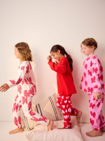 Пижама для девочки Next B65-025, 3 шт., Молочный, Красный, Розовый