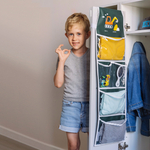 Кармашки для детского сада на липучке. Экскаватор