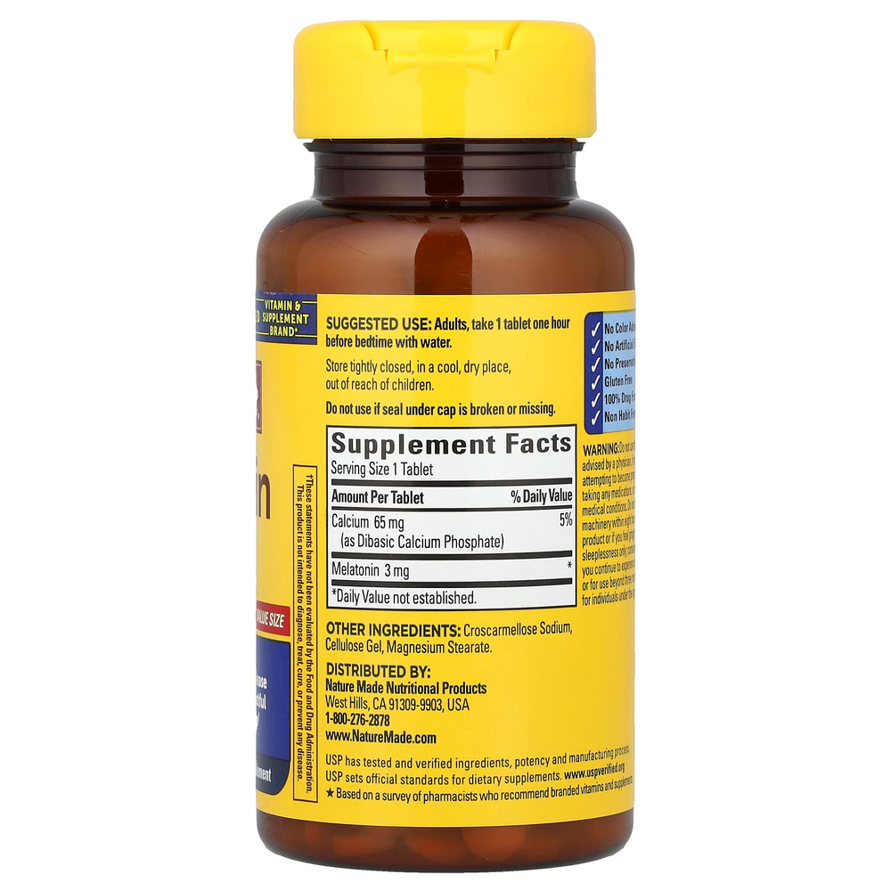 Nature Made, мелатонин, 240 таблеток
