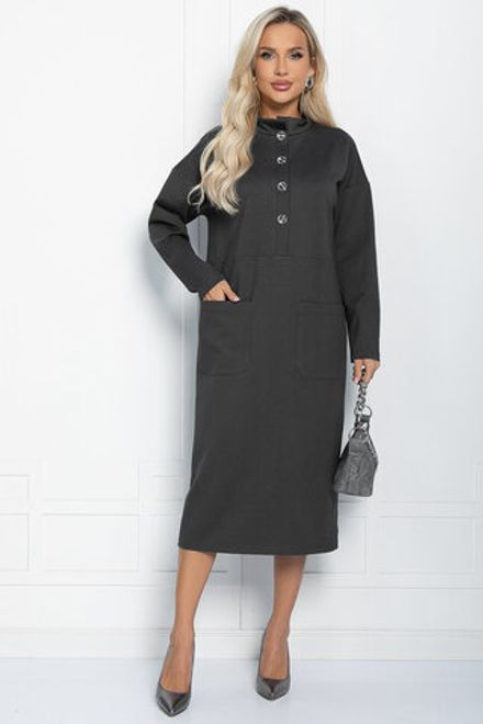 Платье Стильная осень (серое) П11436 LT Collection