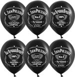 Шар (12''/30 см) С Днем Рождения! Лучший В Мире, №1, Черный, пастель, 2 ст, 25 шт.