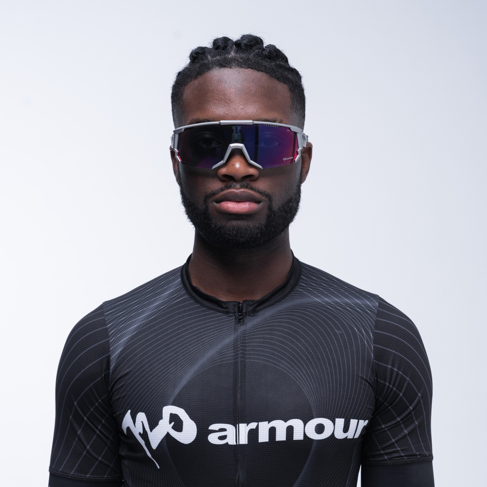 Спортивные очки 720armour Mars / Matte Silver / Red Lens