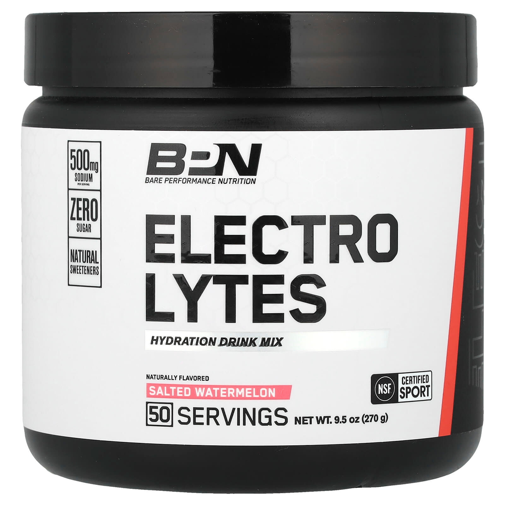 BPN, Electrolytes, смесь для увлажняющих напитков, соленый арбуз, 270 г (9,5 унции)