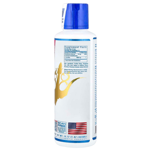 Ronnie Coleman, L-карнитин RS™ 4000, ягодный вкус, 465 мл (15,72 жидк. унции)