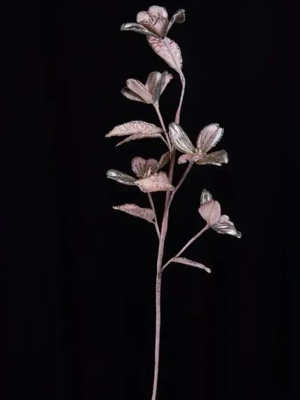 Ветвь Кизил 64 см., платина, Christmas DeLuxe (88919)