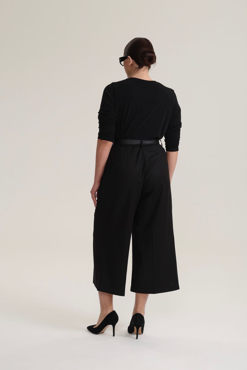 Брюки-кюлоты, черный