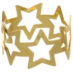 Набор колец для салфеток 6шт «Звезды» 4*3см, золото