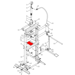 Блок (Pressure plate п.16) HJ0803B.5005, HJ0803B.7016