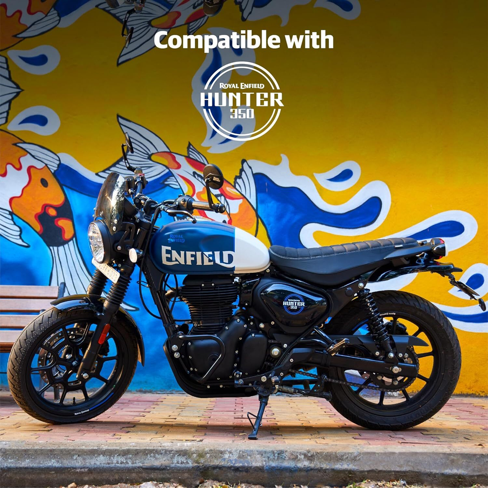 Сиденье Royal Enfield, черное Custom Seat – Hunter 350, арт. KXA00140