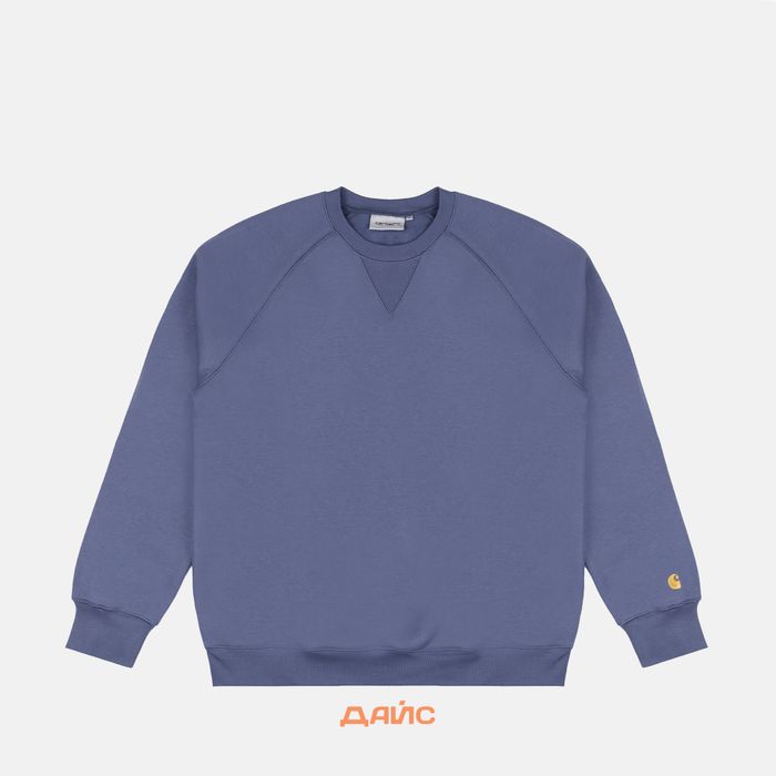 Толстовка мужская Carhartt WIP Chase Sweatshirt  артикул:I033660_positano - купить в магазине Дайс