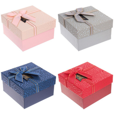 Коробка подарочная «Бантик» 13,5*13,5*8 см