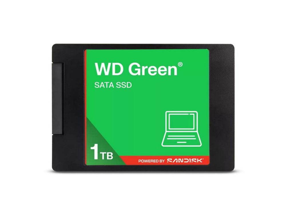 SSD накопитель Western Digital WD Green 1ТБ, 2.5" SATA, SATA III, [WDS100T5G0A]