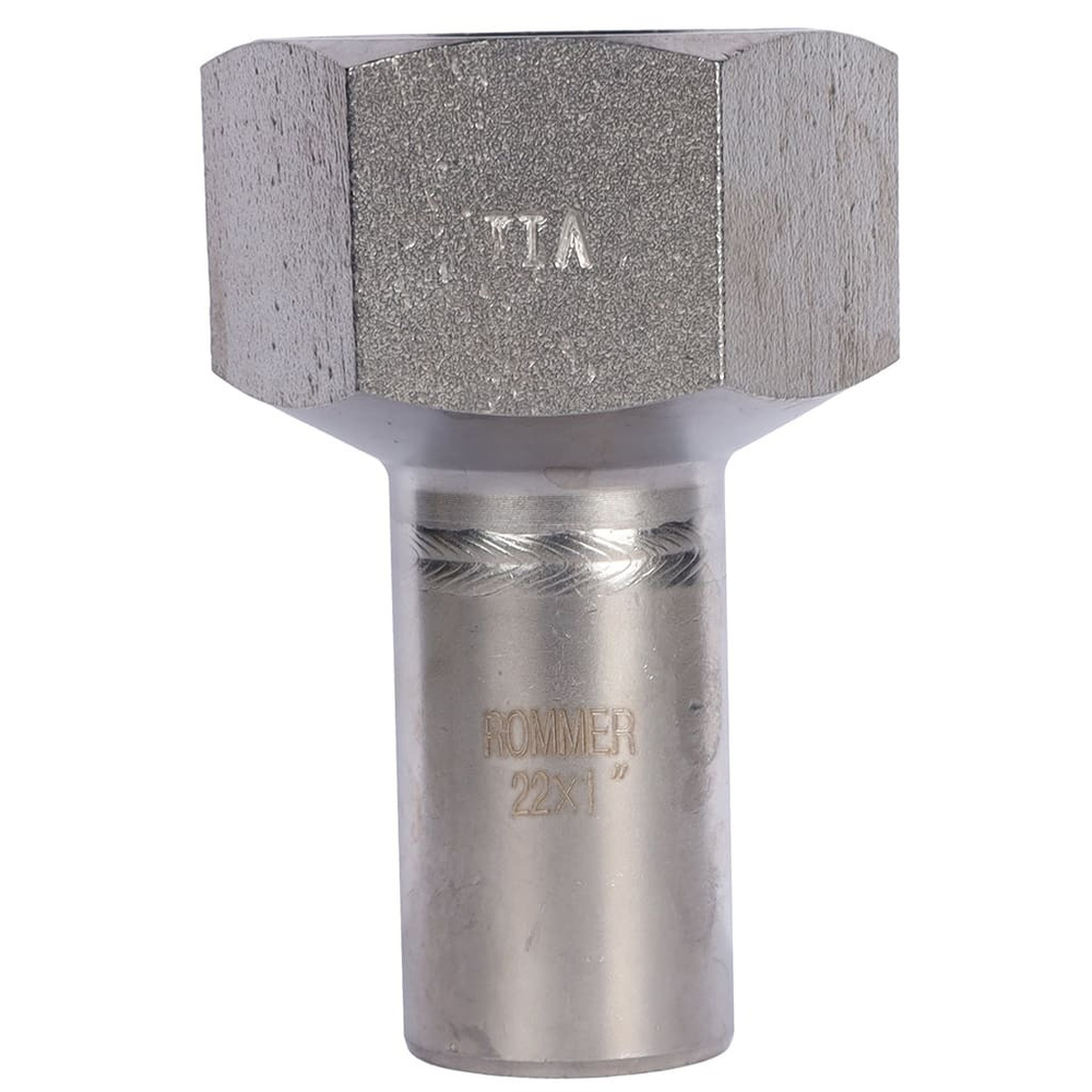 ROMMER Вставка с ВР 22x1" из нержавеющей стали прессовой