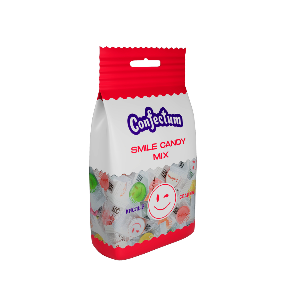 Карамель сложная «Smile Candy» микс (со вкусом лимона, клубники, манго, арбуза), 60 гр х 12шт