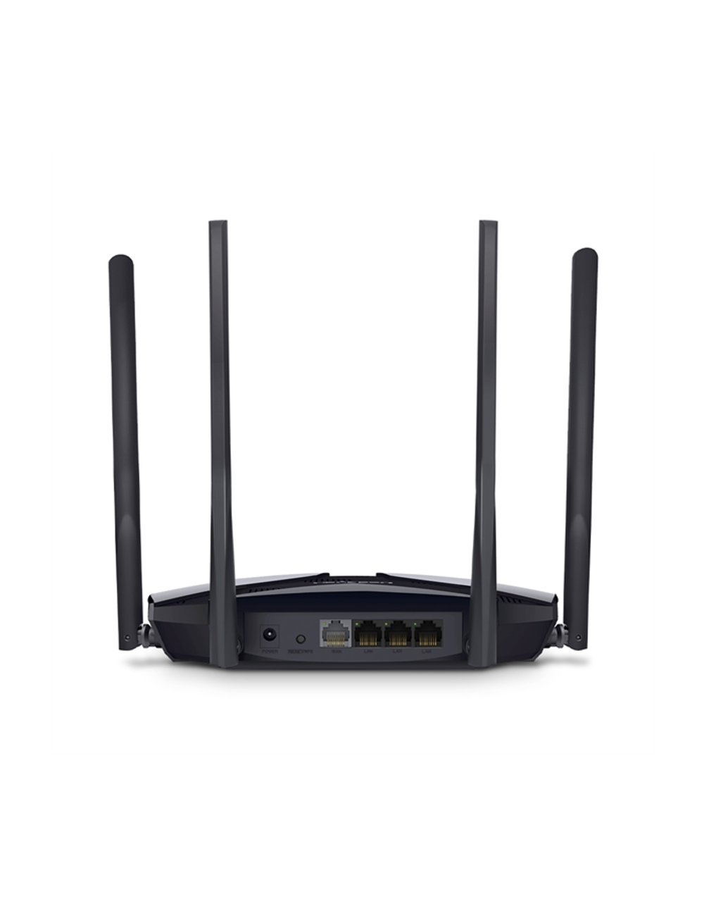 MERCUSYS AX3000 Двухдиапазонный Wi-Fi 6 роутер, до 574 Мбит/с на 2,4 ГГц + до 2402 Мбит/с на 5 ГГц, 4 фиксированные внешние антенны, 3 гигабитных порта LAN, 1 гигабитный порт WAN