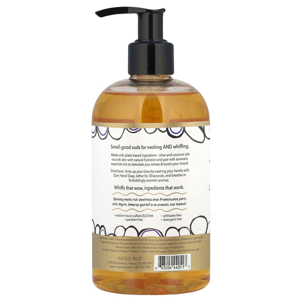 ZUM, Zum Hand Soap, ладан и мирра, 354 мл (12 жидк. унц.)